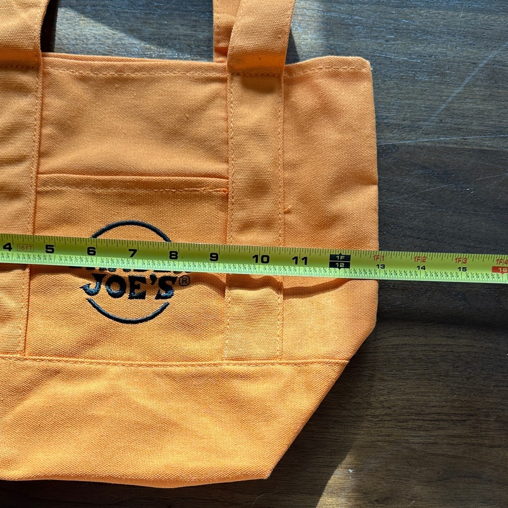 Trader Joe's Orange Tote Bag - Picture 7 of 9